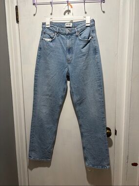 AGOLDE high rise stovepipe jeans